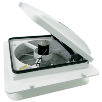 MaxxFan Plus with Thermostat, Power Lift, Rain Sensor and Remote 00-04540KIA