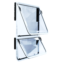 Odyssey Window 951 x 914 White Double Hopper 2 Radius