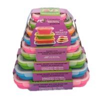 Collapsible Space Saving Rectangular Container Set - 9 Pack