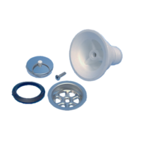 SMEV Plug &amp; Waste Kit Straight 25mm