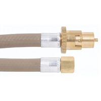 10mm Gas Heater hose assembly 3/8&quot;SAE F x Male bayonet x 2000mm