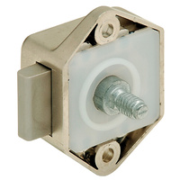 Mini Push Button Catch - Matte Nickel