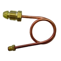6mm Copper Pigtail 7/16-24 I/Flare x POL 600mm