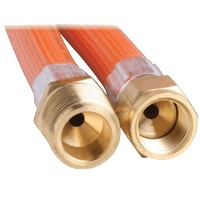 6mm PVC Gas Hose 5/16&quot; SAE x 3/8&quot; BSPM 900mm