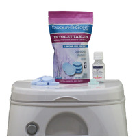 Odour B Gone 25x8g RV Toilet Tablets With 10x2g Mini Oxygen Tablets