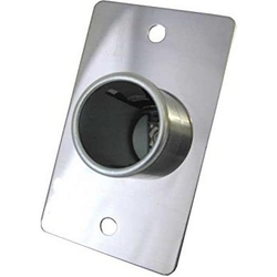 12V RECEPTICAL CHROME WALL PLATE - SMALL
