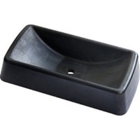 XL Rubber Jockey Wheel Receiver 10&quot;