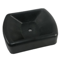 Jockey Wheel Receiver 6&quot; Rubber