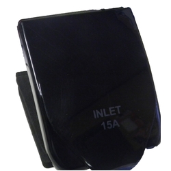 AUSTRALIAN RV 15AMP POWER INLET BLACK