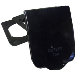 AUSTRALIAN RV 10AMP POWER OUTLET BLACK