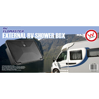 RV Flomaster External Shower Box Watermarked - Black