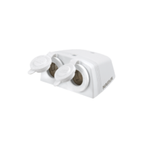 NARVA Surface Mount ACC/ACC Socket White 81160WBL