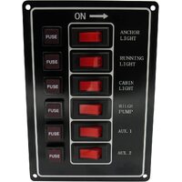 6 Gang Vertical Switch Panel