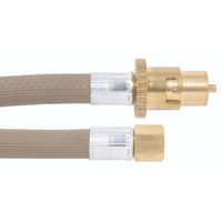 10mm Gas Heater hose assembly 3/8&quot;SAE F x Male bayonet x 3000mm