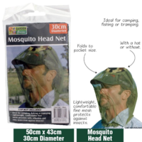 Head Net Mosquito 50cm (L) x 43cm (W) Dia: 30CM