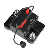 100A DC Circuit Breaker Fuse Reset 12-24V