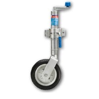 ARK 10&#39;&#39; Jockey Wheel U-Bolt Style 8 Hole Swivel Heavy Duty 