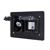RCD/Inlet Enclosure 2.5mm Black