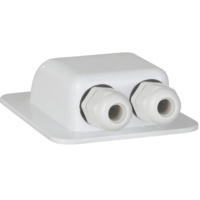 White ABS Solar Cable Entry Point HS-8866