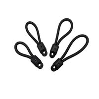 Bunji Loop &amp; Knob 130mm Black 4 Piece