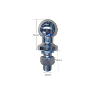 50mm Chrome Tow Ball  Shank 3.5T