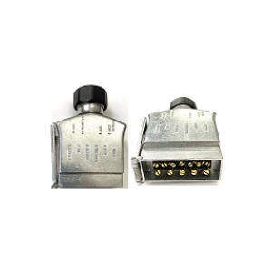 Aluminium 12 pin flat plug